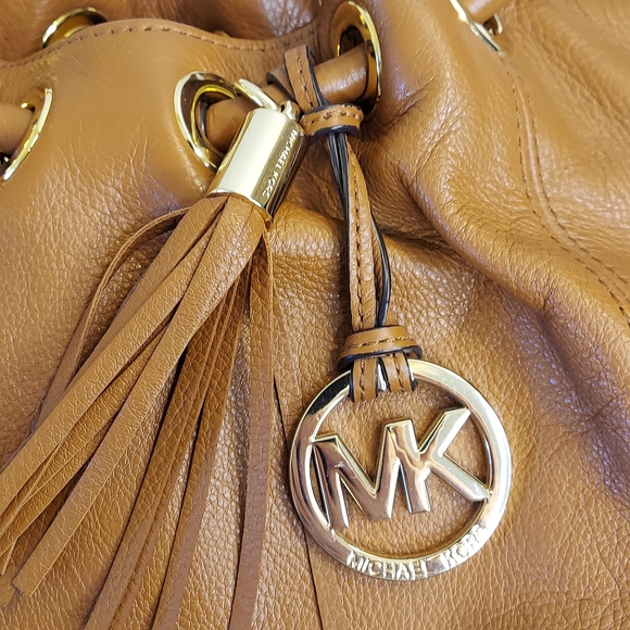 Michael Kors Tan Leather Ring Tassel Tote - Picture 8 of 16